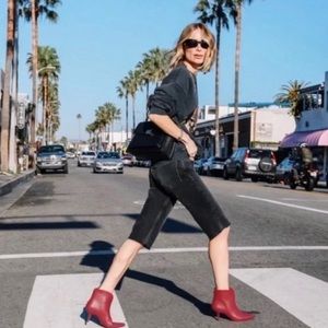 RAG & BONE Red Leather Booties